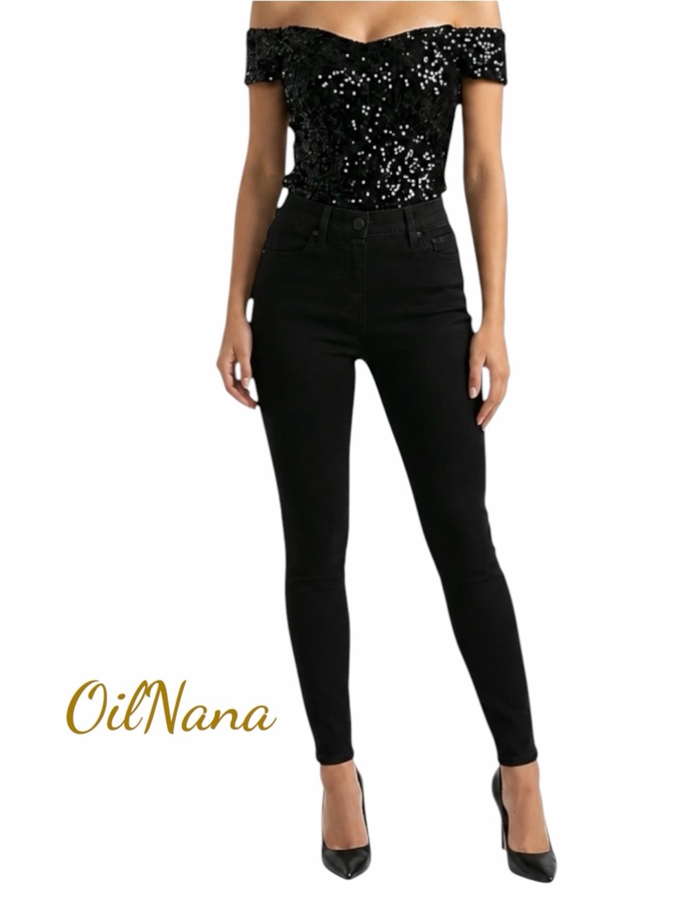 Judy Blue Pull On Skinny Jeans Womens 11/30 Black New High Waist Stretch Denim‎